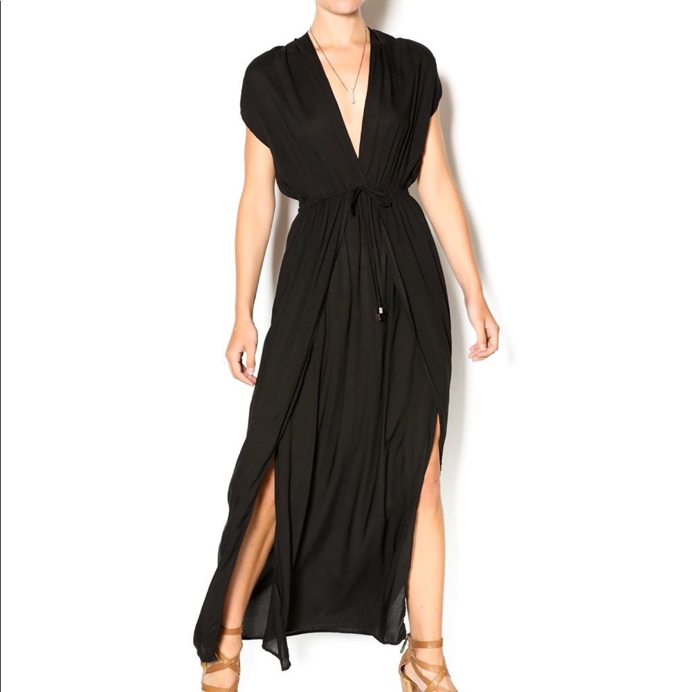 Elan Deep V Maxi Dress *NEVER WORN*